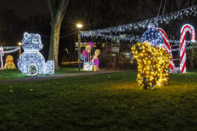 Les illuminations à Villeneuve-la-Garenne.