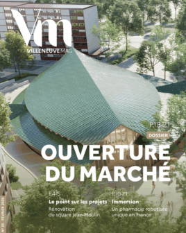 Couverture du Villeneuve Mag de Villeneuve-la-Garenne du mois de février, présentant l'ouverture du marché.