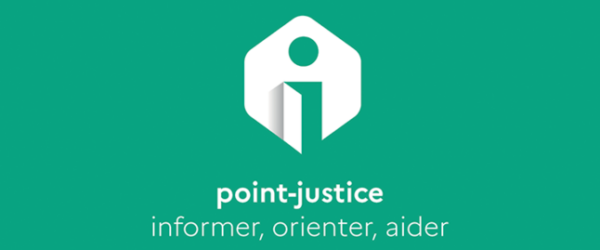 Logo du Point justice à l'espace Nelly-Roussel de Villeneuve-la-Garenne