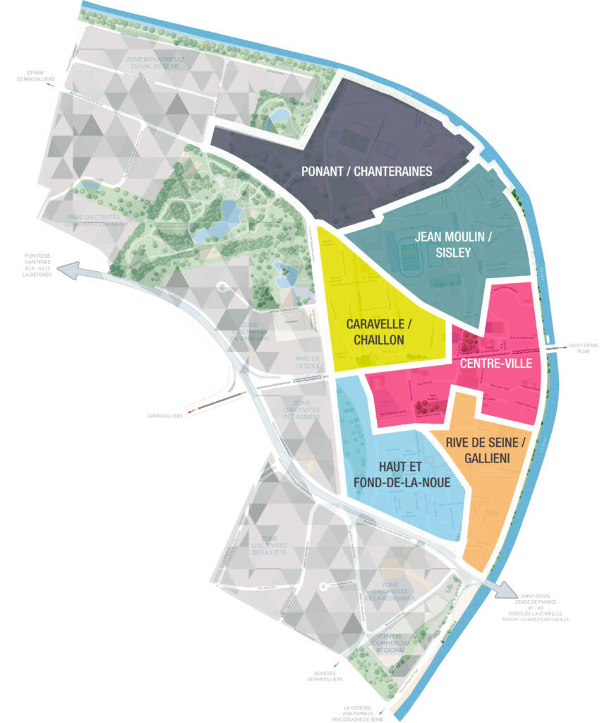 carte des périmètres des Comités de Quartier - Agrandir l'image, fenêtre modale