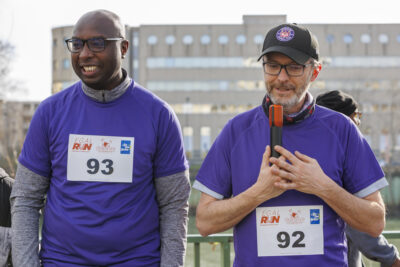 Discours de M. le Maire Pascal Pelain de Villeneuve-la-Garenne et son homologue de la ville de l'ïle-Saint-Denis pour la course Egal Run - Agrandir l'image 6 sur 6, fenêtre modale