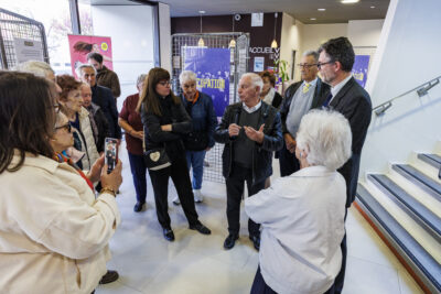 Témoignage d'un homme pour l'exposition lords du vernissage de l'exposition sur la Seconde Guerre Mondiale à Villeneuve-la-Garenne - Agrandir l'image 5 sur 6, fenêtre modale